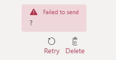 Failed To Send Error